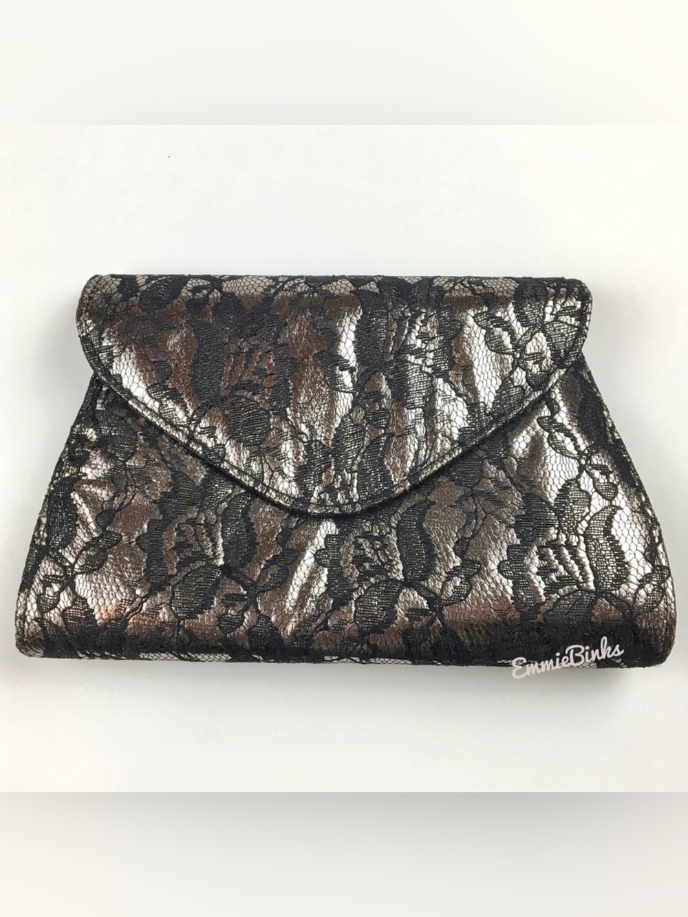 New Vintage 80-90’s Neiman Marcus Black Lace Crossbody Bag, NWOT VTG Clutch Bag
